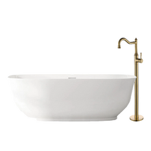 Lisbon Oval Acrylic Freestanding Bath with  Floor Mounted Mixer Package